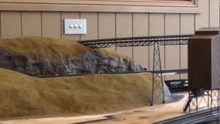 8 X 4 HO Model railroad layout Part 3 [upl. by Gass]