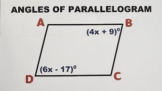 Angles of Parallelogram Properties of Parallelogram [upl. by Cathrine329]