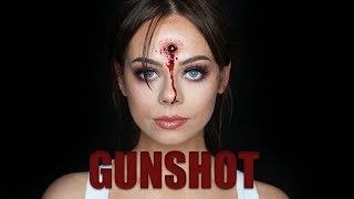 GUNSHOT WOUND SFX Makeup Tutorial [upl. by Ras]