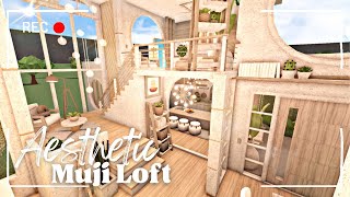 aesthetic muji loft ꒰ build amp tour ꒱ bloxburg  itapixca builds [upl. by Clementine]