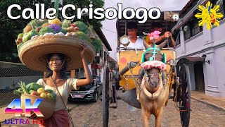 4K Vigan City Ilocos Sur The Best Preserved Heritage Town in the Philippines  4K Walking Tour [upl. by Bury]