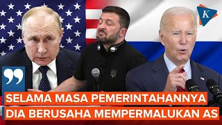 Zelensky Tuduh Putin Berupaya Permalukan AS di Masa Pemerintahannya [upl. by Warrin]