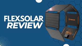 Review FlexSolar 40W Foldable Solar Panel Charger with USBC and USBA Outputs for Phones Power [upl. by Lama566]