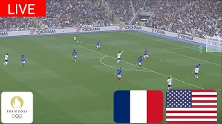 LIVE🔴France U23 vs USA U23  Paris Olympics 2024  Full Match Live  eFootball PES 21 Game [upl. by Notelrac663]