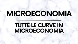 Tutte le curve in Microeconomia – Introduzione [upl. by Karry]