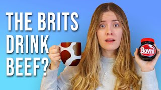 Foreigner tries Bovril for the first time  other crazy UK drinks [upl. by Godiva803]