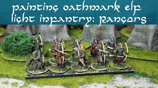 Painting Oathmark Elf Light Infantry Rangers [upl. by Fionnula]