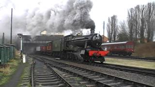 6990 Witherslack Hall departs Loughborough [upl. by Ycrad388]