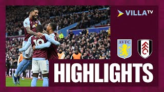 MATCH HIGHLIGHTS  Aston Villa 31 Fulham [upl. by Ozne]