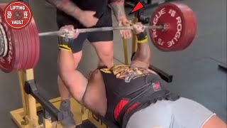 Julius Maddox Fails 730 lbs Bench [upl. by Garrick]