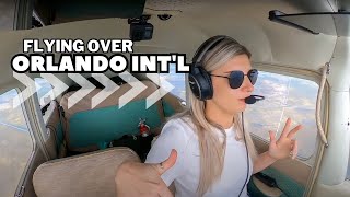 Flight Over Top Orlando International in a C182 IFR to Fort Lauderdale [upl. by Laubin]