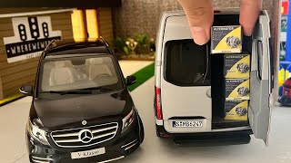 2 Giant Men of MercedesBenz Face to Face  Mercedes Sprinter amp VClass Miniature Diecast Model Cars [upl. by Ailugram]