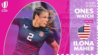 Olympic Influencer  Worlds most followed Rugby player  Ilona Mahers SVNS Highlights 202324 [upl. by Harriett]