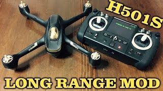 Hubsan H501S Advanced  Long  Extended Range Mod Tutorial GUIDA FPV1 24  58G  ITA [upl. by Imar133]