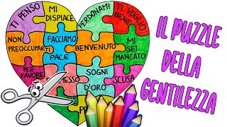 💜🧩 IL PUZZLE della GENTILEZZA con le PAROLE GENTILI  Giornate Nazionali dei Giochi della Gentilezza [upl. by Airt962]