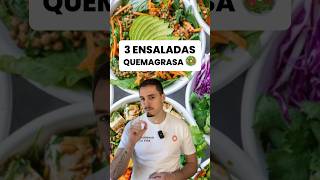 3 ENSALADAS para BAJAR de PESO y QUEMAR GRASA🥗📉 Rápido preparar [upl. by Omolhs]