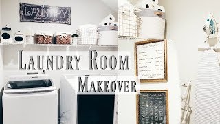 Laundry Room Makeover  Before amp After [upl. by Welford583]