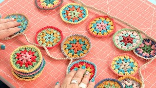 Crochet Bunting Lori Holts Chunky Thread Tutorial Series [upl. by Ycart]