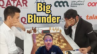 Arjun Erigaisis massive blunder  Nodirbek Abdusattorov vs Arjun  Qatar Masters 2023 [upl. by Lennox549]