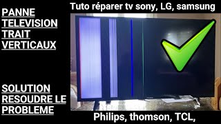 PANNE SMART TV LED REPARATION TELE TRAIT SUR LIMAGE PROBLEME RESOLU 2023 [upl. by Eserehc]