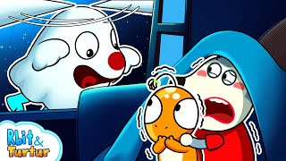 OMG The Ghost out of Window👻😱Rbit’s Midnight Adventure with Wolfoo  Cartoon for KidsTurturRun [upl. by Akinat59]