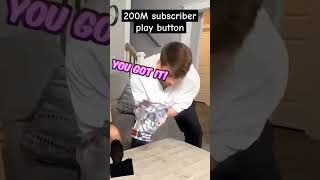 Unboxing 200M subscriber play button playbuttonunboxing playbutton [upl. by Amekahs]