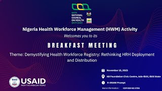 National Council on Health Ekiti State 2023  HWM Activity Breakfast Session [upl. by Bastian]