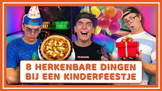 8 HERKENBARE DINGEN BIJ EEN KINDERFEESTJE  Addo Comedy Sketch [upl. by Ingar]