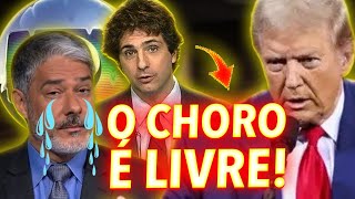 O CHORO SEGUE LIVRE NA GLOBO OS BLOGUEIROS DA ESQUERDA ESTÃO DESESPERADOS COM A VITÓRIA DE TRUMP [upl. by Charie453]