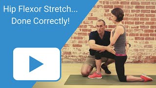 Hip Flexor Stretch  Done Correctly [upl. by Yattirb705]