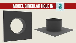 Make Circular holes in 3ds max  3dsmax Modeling Tips and Tricks [upl. by Hannad]