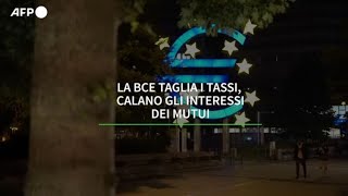 La Bce taglia i tassi calano gli interessi dei mutui [upl. by Akeinahs845]