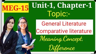 Unit1 meg15 topic General literature and comparative literaturelesson 1 [upl. by Lia]