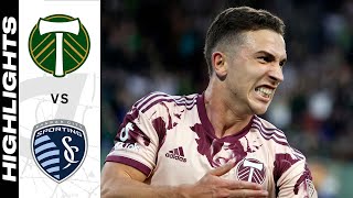 HIGHLIGHTS Portland Timbers vs Sporting Kansas City  May 14 2022 [upl. by Einahets]