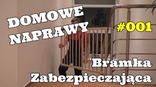 Montaż barierki bramki zabezpieczającej [upl. by Arrec443]