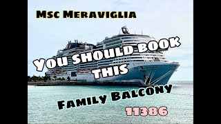 MSC Meraviglia Family Balcony 11386 [upl. by Nednerb]