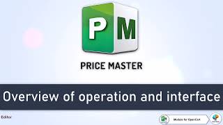 PRICE MASTER  Overview of the module interface for importing and exporting products to OpenCart [upl. by Licko484]