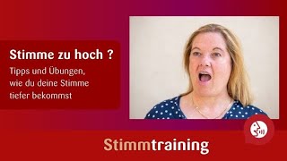 Stimmtraining  tiefer klingen [upl. by Ivonne]