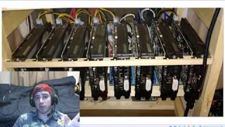 Current Mining Rig Setup Overview 16 GPUs 22  day rolling with Hive OS [upl. by Breger]