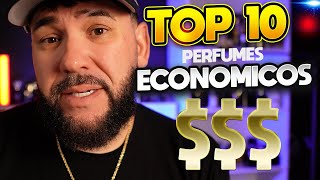 Top 10 Perfumes ECONOMICOS Que Generan CUMPLIDOS [upl. by Kina75]