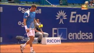 Xavier Malisse vs Juan Carlos Ferrero ATP 500 Barcelona 2011 112 [upl. by Fay]