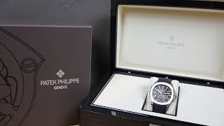 4K Review Patek Philippe Aquanaut 5164A Unboxing [upl. by Enoitna]