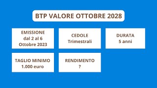 BTP Valore quale sarà il suo rendimento Facciamo delle considerazioni su quale potrebbe essere [upl. by Eemiaj993]