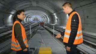 Blicke mit uns in einen neu gebauten UBahnTunnel [upl. by Telrats]