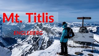 Epic Snowboarding and snowshoes adventure in Swiss alps Mount Titlis  Engelberg [upl. by Fabrice]