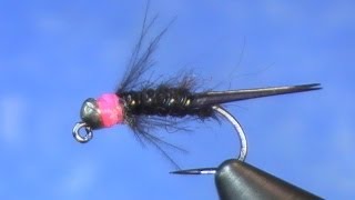 Fly Tying TCs Black Stonefly Jig Nymph [upl. by Anaej]