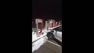 World First Charging a Bolt EV at a Tesla SuperCharger using Magic Dock [upl. by Omocaig]