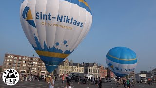 doop van de nieuwe luchtballon van Sint Niklaas voor de vredefeesten [upl. by Papotto]