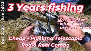 Is it worth it Cheap Plusinno Telescopic Fishing Rod and Reel Combo 🎣 [upl. by Nosmoht]