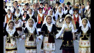 Folk Costumes of Sardinia  Costumi della Sardegna ♥  Sardinians [upl. by Yralam228]